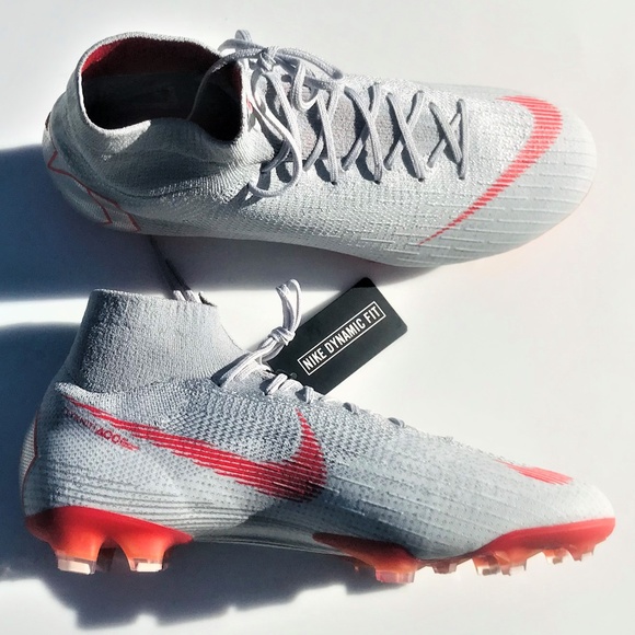 nike mercurial grey and red